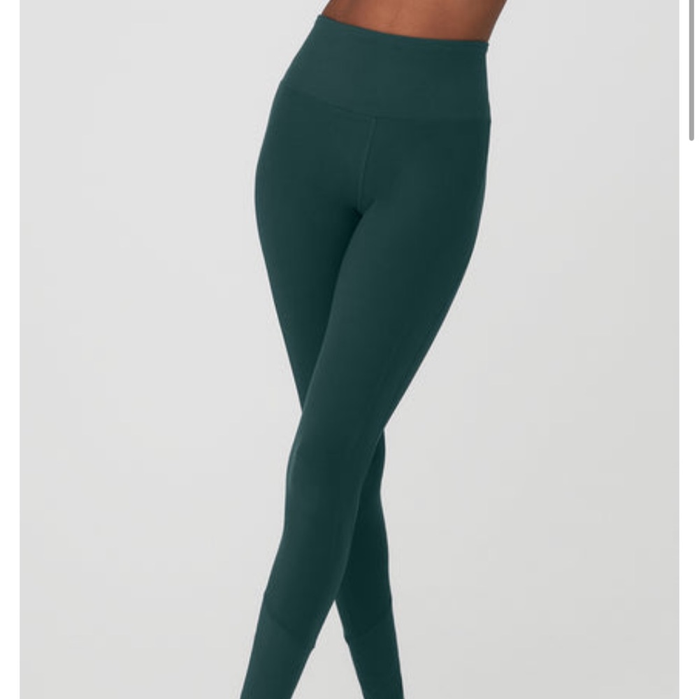 Aloyoga high waist alosofy legging xxs NEW midnight green